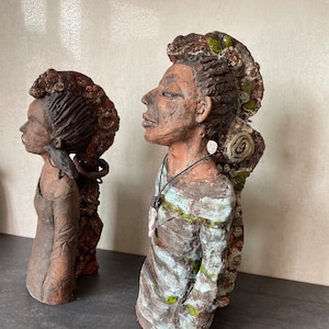 Ceramic Sculpture Hand Sculpted Ceramic Figure- Handmade Ceramic Sculpture -Unique Artistic Home. Ceramiczna rzeźba