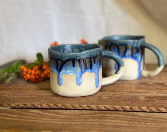 Cup set, ceramic cup, coffee cup, tea cup, hand-made