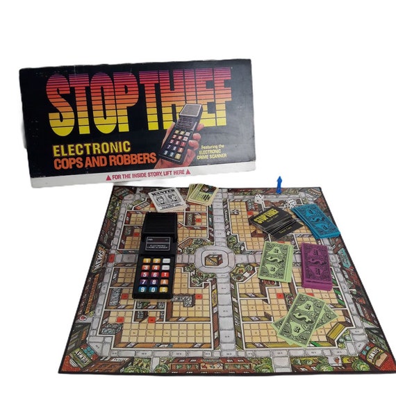 Stop Thief Electric Board Game Parker Brothers Cops Robbers Etsy Stop Thief Electric Board Game Parker Brothers Cops Robbers Etsy