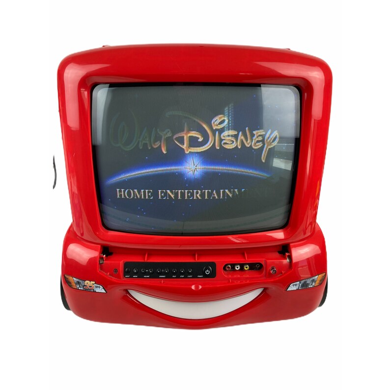 Rare Disney Cars Lightning McQueen 13 Retro Gaming TV Etsy