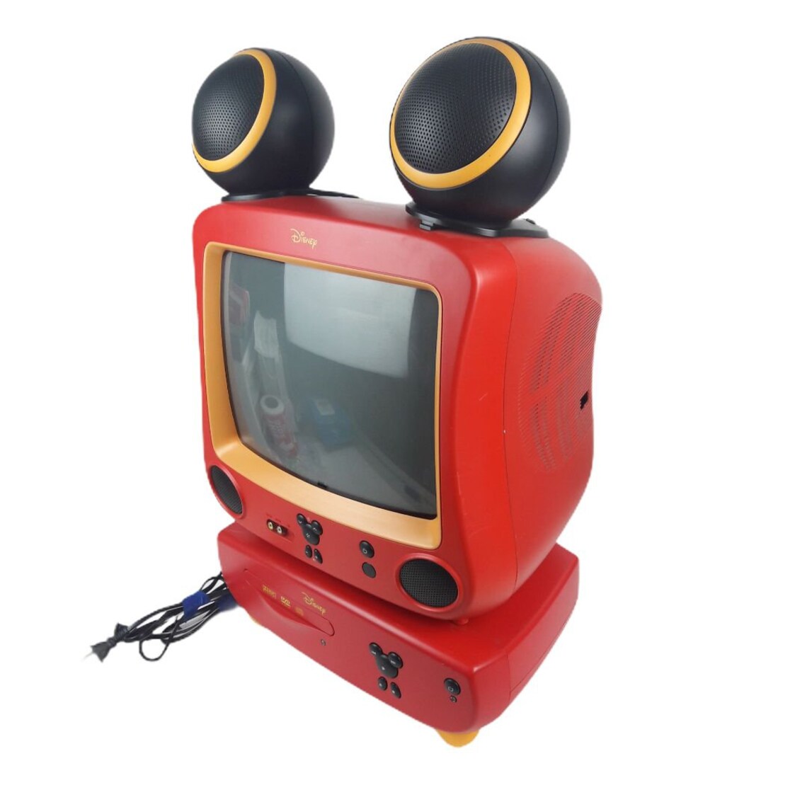 Vintage Disney 13 Mickey Mouse Color T.V. Television W/ | Etsy