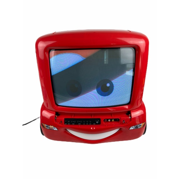 Rare Disney Cars Lightning Mcqueen 13 Retro Gaming Tv Etsy