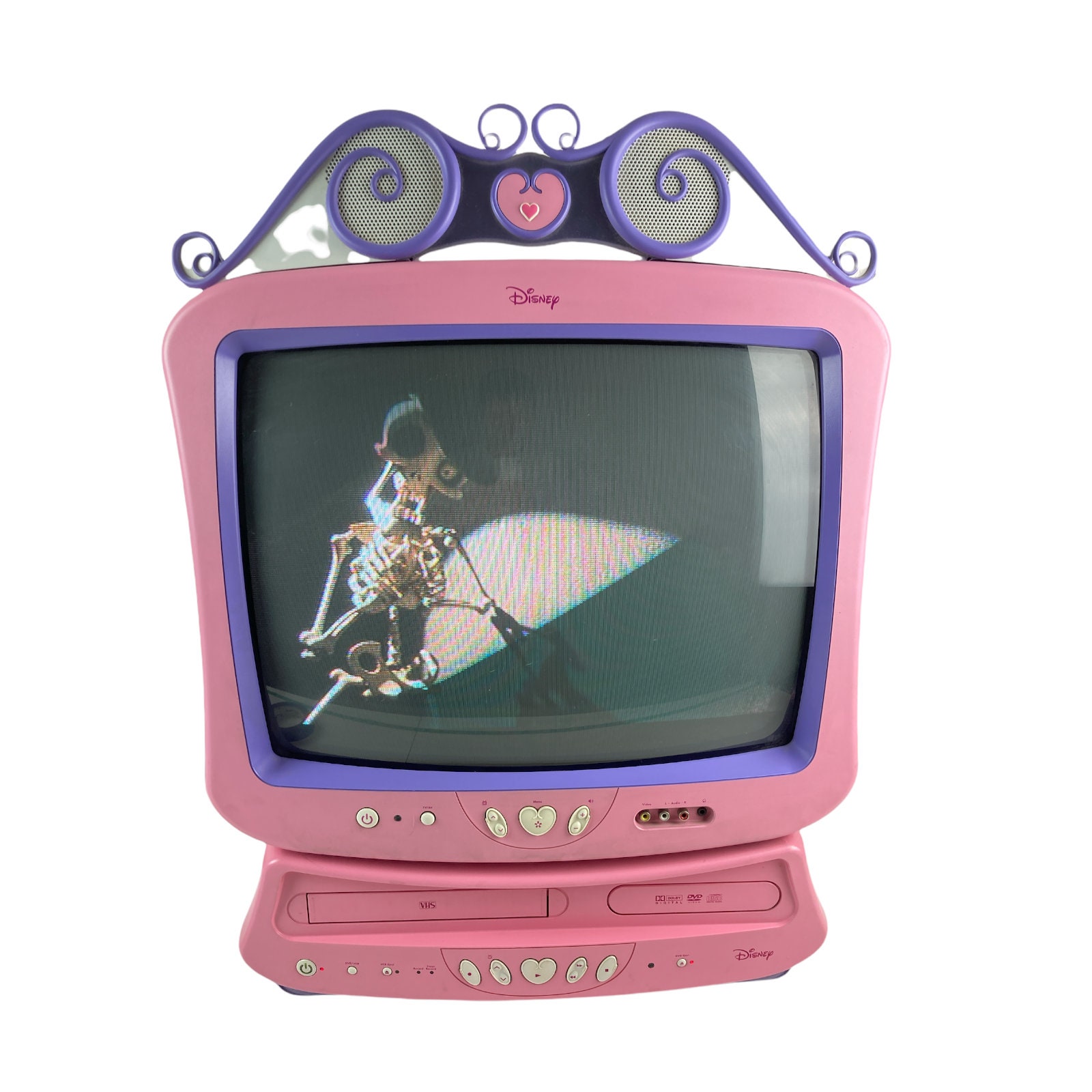 Disney ピンク CRTテレビ+DVDプレーヤー Disney Princess 19