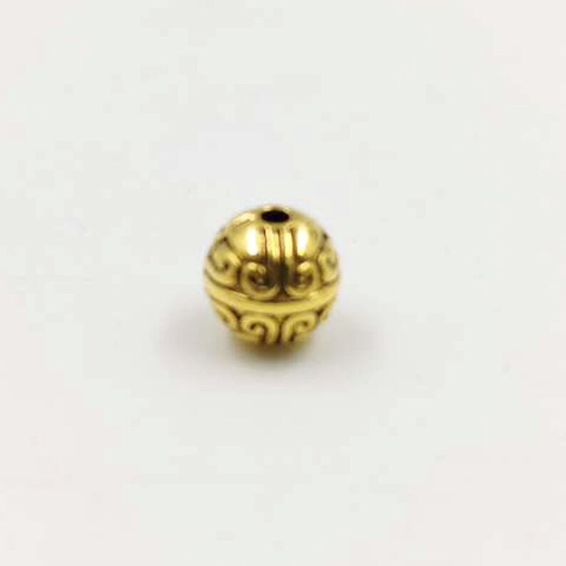 10pcsbag Golden and Silver spacer bead MAKING Tasbih beads