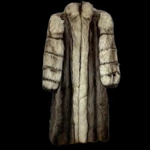 Silver Fox + Raccoon Coat (XL)