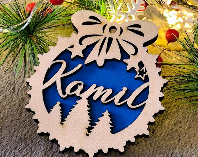 Custom Wood Ornament - Personalized Christmas Birthday Gifts For Women, Men - Merry Chickmas