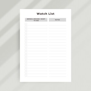 Watch List