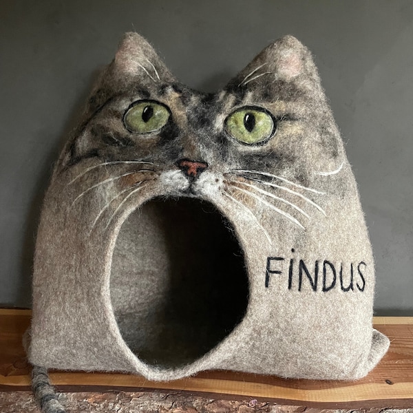 KATZENHAUS nach dem Vorbild deiner Katze - Katzenhöhle, Unikat, besonderes Geschenk, einzigartig