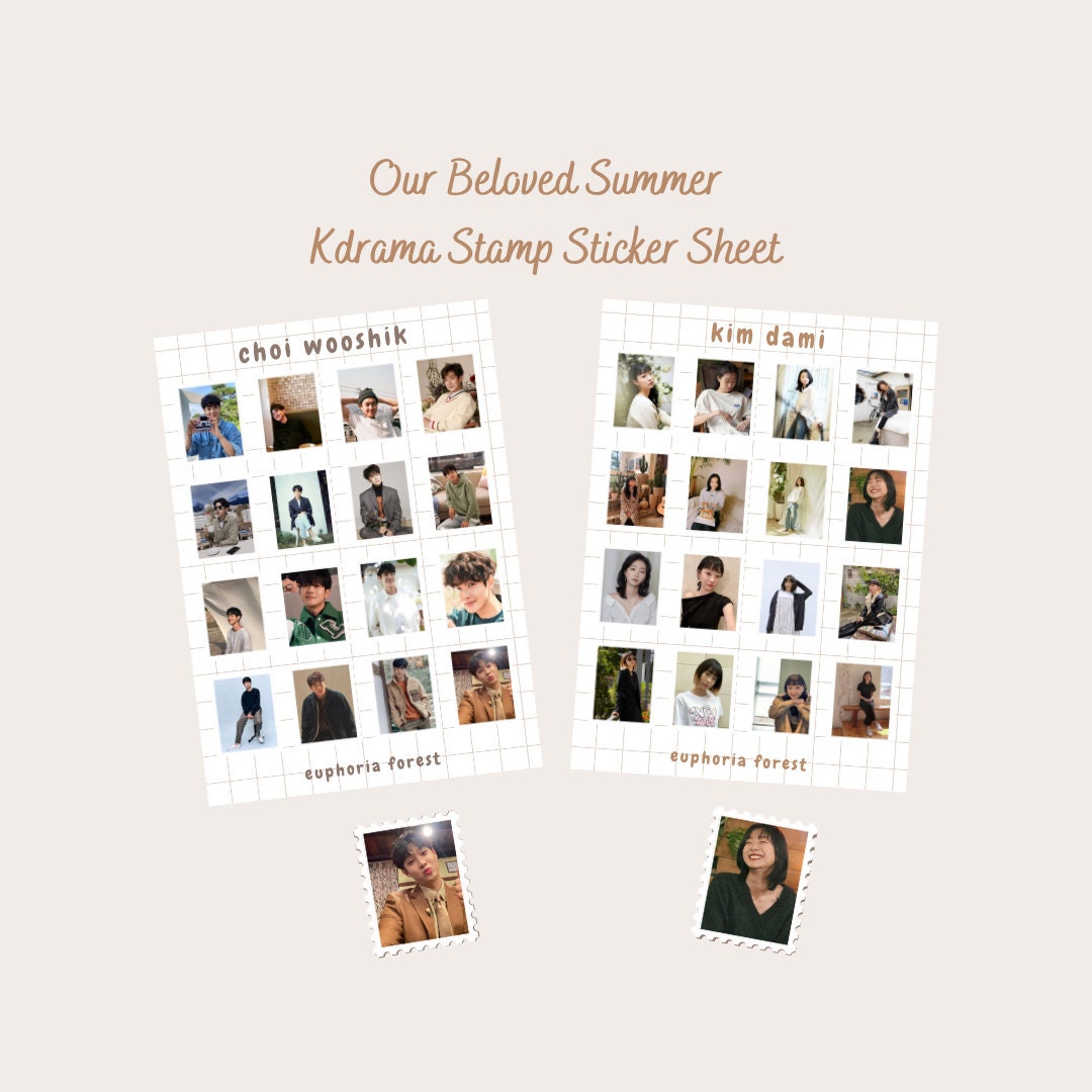 Choi Wooshik Kim Dami Stamp Sticker Sheet Our Beloved - Etsy