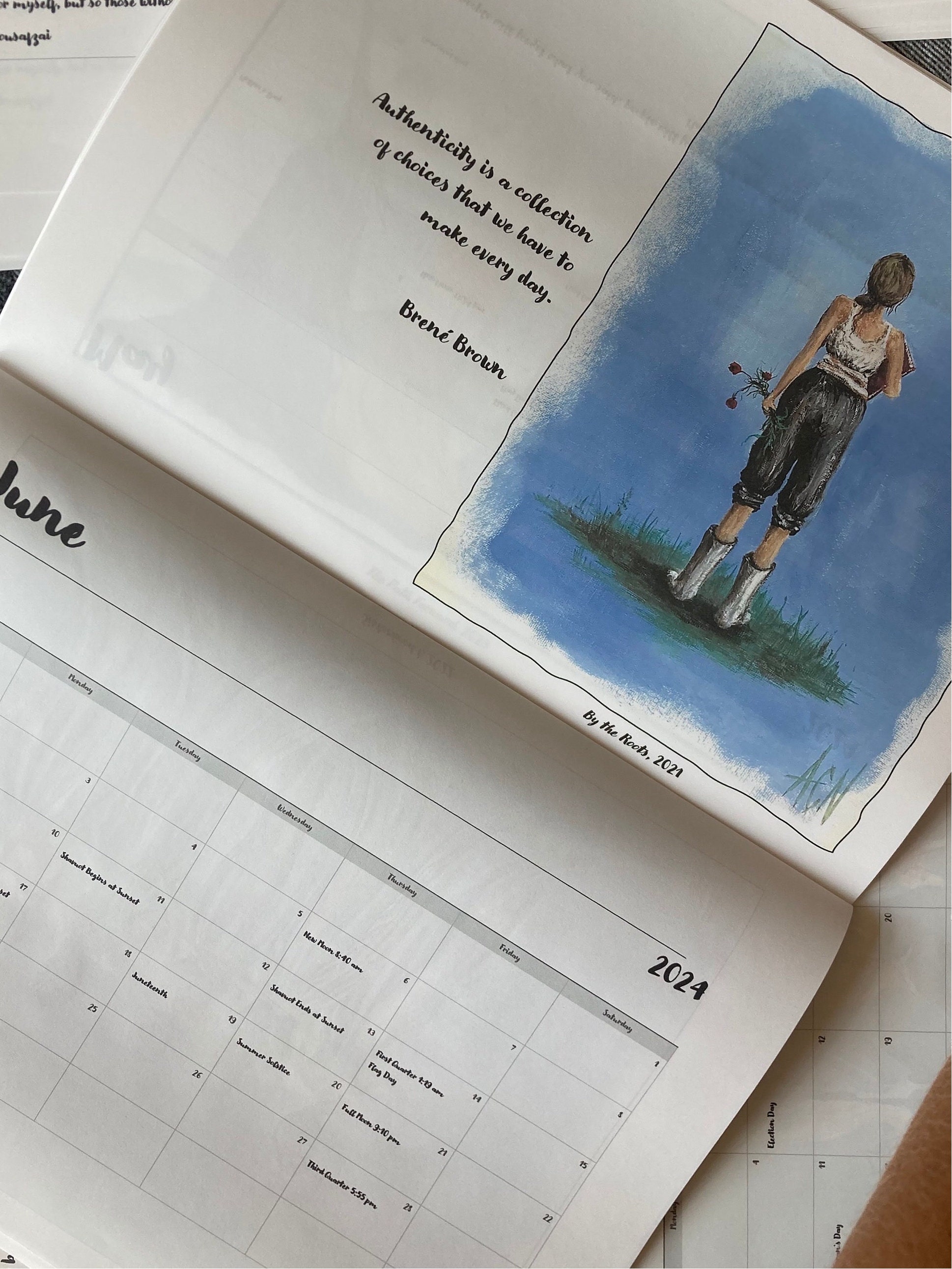 2024 Sisterhood Calendar Original Artwork & Inspirational Etsy