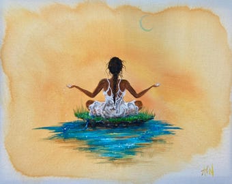 Original Artwork: “Moonrise” 2024 Painting Print on Giclee