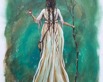 Acrylic Painting Print on Giclee: “To the Last Sweet Bite” 2023 Original Artwork