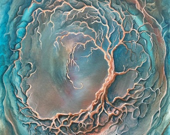 Original Painting Print on Giclee: “Grand Mother Earth” 2024