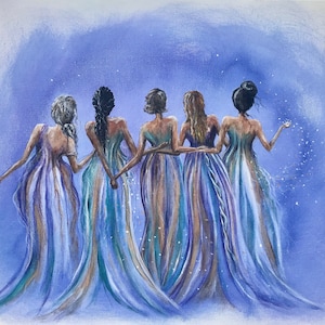 Original Artwork: “Sisterhood” 2022 Painting Print on Giclee