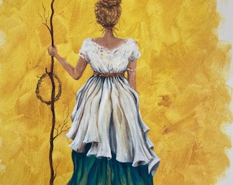 Acrylic Painting Print on Giclee: “Journey Woman 2026” Original Artwork