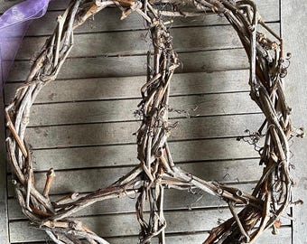 Handmade Peace Wreaths - made from organic material, a no-waste gift and home decor