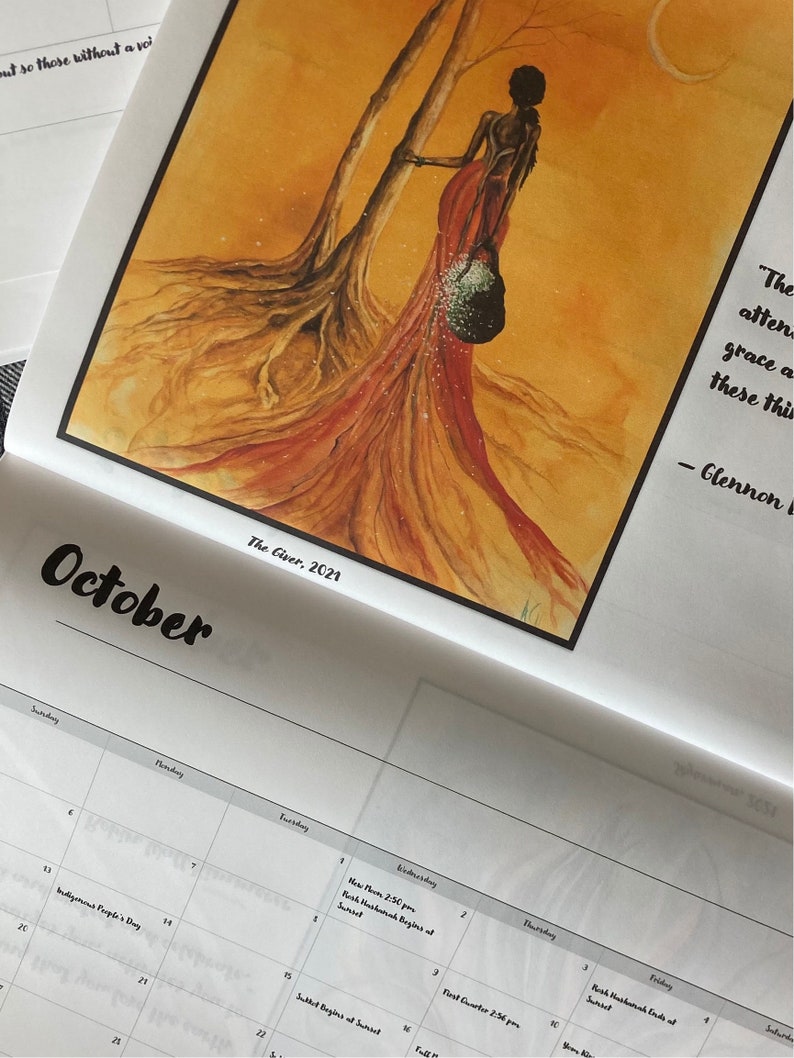 2024 Sisterhood Calendar Original Artwork & Inspirational Etsy