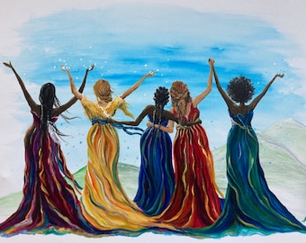 Acrylic Painting Print on Giclee: “The Path Forward” 2023 Original Artwork