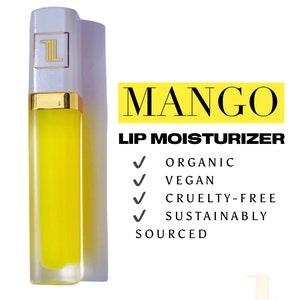 LACCRUE Mango Lip Moisturizer - Organic - Vegan - Healthier Lips - Brightening Lips