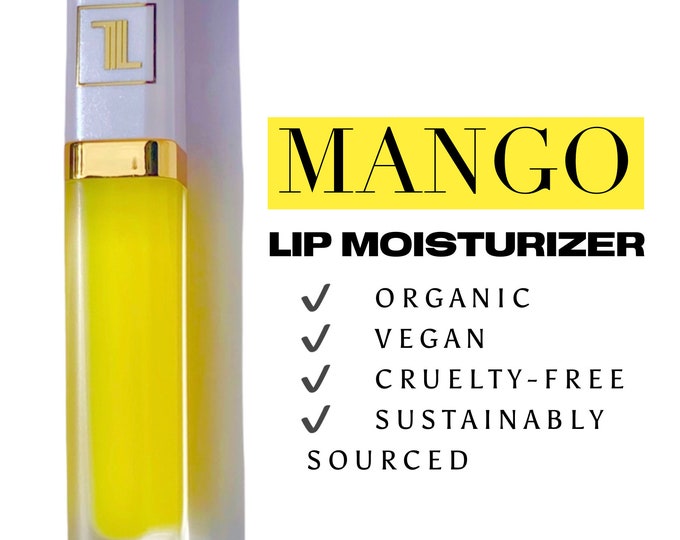 LACCRUE Mango Lip Moisturizer - Organic - Vegan - Healthier Lips - Brightening Lips