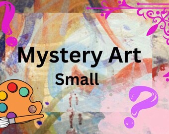 Mystery Art: Small pack A selection of hand made original art and prints are inside this mystery pack. Abstract art + expressive paintings.