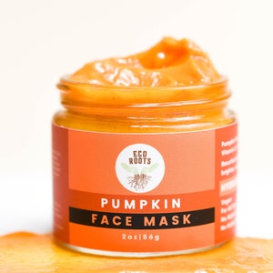Pumpkin Enzyme Mask Vegan Face Mask Gentle Enzyme Peel Zero Waste Face Mask Skin Brightening Mask Natural Facial Mask Skincare image 3