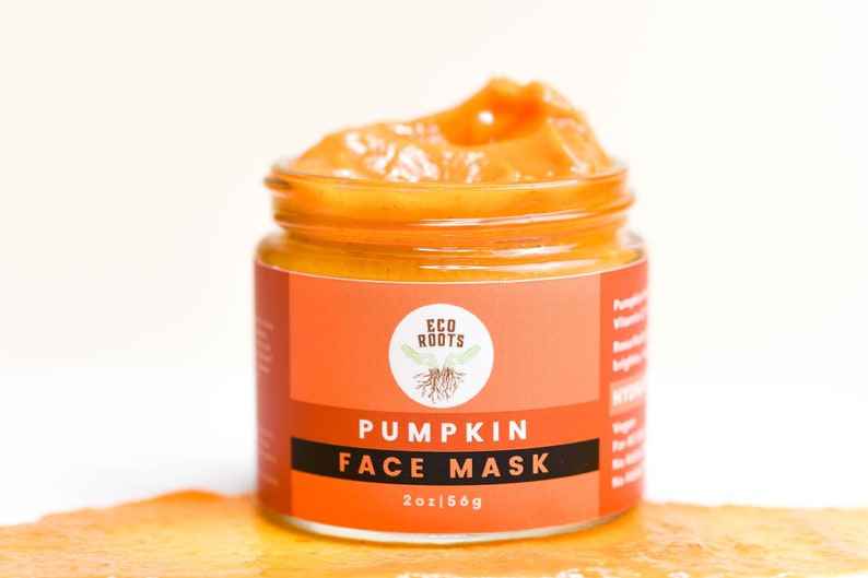 Pumpkin Enzyme Mask Vegan Face Mask Gentle Enzyme Peel Zero Waste Face Mask Skin Brightening Mask Natural Facial Mask Skincare image 3