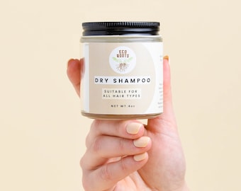 Natural Dry Shampoo 4oz Jar | Zero Waste Dry Shampoo | Organic Dry Shampoo | Vegan Dry Shampoo | Shampoo Powder | Non Aerosol Dry Shampoo