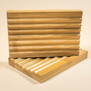 Soap Dish Bamboo Wood Soap Rack Soap Saver Zero Waste Plastic Free image 9