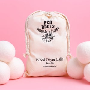 Wool Dryer Balls 6-Pack | Cruelty-Free Dryer Balls | Handmade | 100% Wool Dryer Balls | Eco-Friendly | Plastic-Free | Reusable Dryer Balls