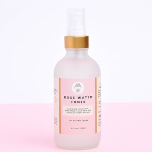 Rose Water Toner | Vegan Toner | Rose Water Spray | Hydrating Face Spray | Face Mist Spray | Natural Rose Water Face Mist | Facial Toner