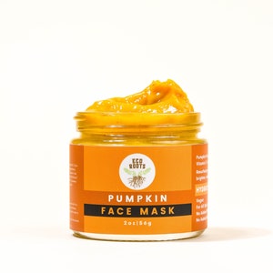 Pumpkin Enzyme Mask Vegan Face Mask Gentle Enzyme Peel Zero Waste Face Mask Skin Brightening Mask Natural Facial Mask Skincare image 1