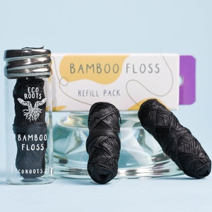 Bundle Bamboo Floss + Refill BUNDLE | Bundle Set | Eco Floss | Zero Waste Floss | Biodegradable Floss | Plastic Free Floss