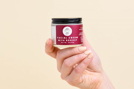 Rosehip Face Cream | Fragrance-Free Rosehip Cream | Natural Face Moisturizer | Zero Waste Moisturizer | Nourishing Face Cream Rosehip Oil