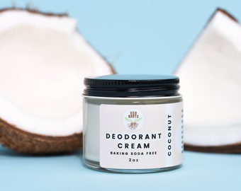 Natural Deodorant Cream | Baking Soda Free Deodorant | Zero Waste Deodorant | Plastic Free Deodorant | Eco-friendly Deodorant | Vegan Deo