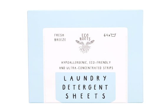 Laundry Detergent Sheets - 64 Loads | Zero Waste Laundry Detergent | Laundry Detergent Strips | Plastic Free Laundry Detergent | Ecofriendly