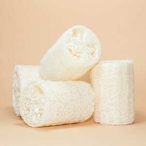 Natural Loofah Set Of 2 | Loofah Sponge | Zero Waste Loofah | Plastic-Free Kitchen | Dish Sponge | Loofah Body Scrubber | Dish Scrubber image 2