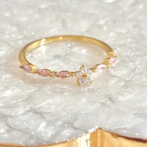 Little Cherry Blossom Ring in Sterling Silver