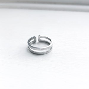 MENS Adjustable Ring Stainless Steel