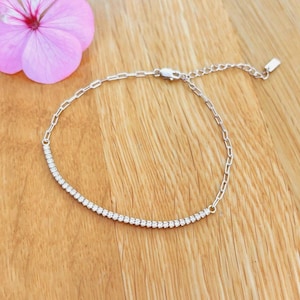 925 Sterling Silver Tennis Bracelet