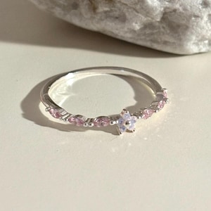 Little Cherry Blossom Ring in Sterling Silver