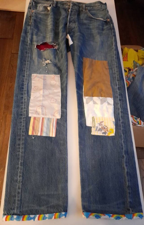 levis 501 patch jean