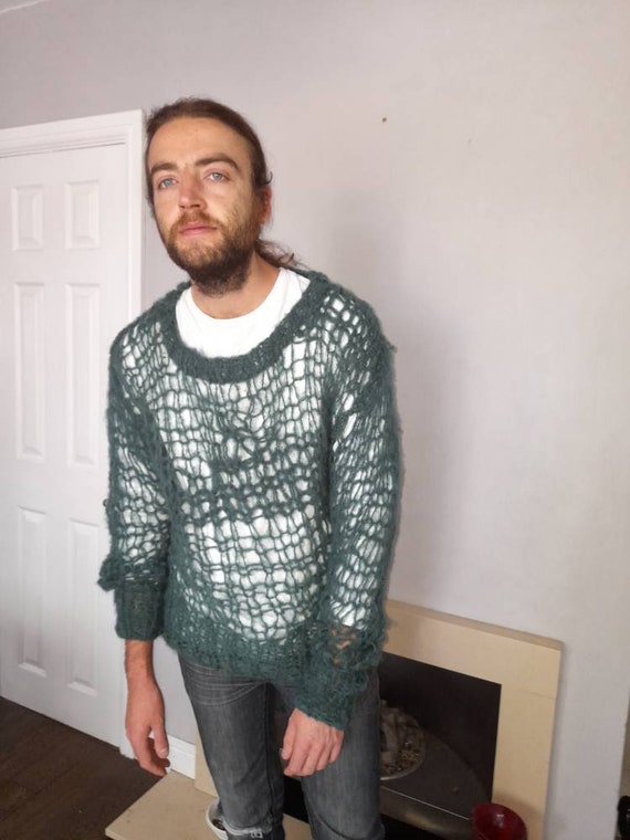 Mens punk mohair clearance jumper