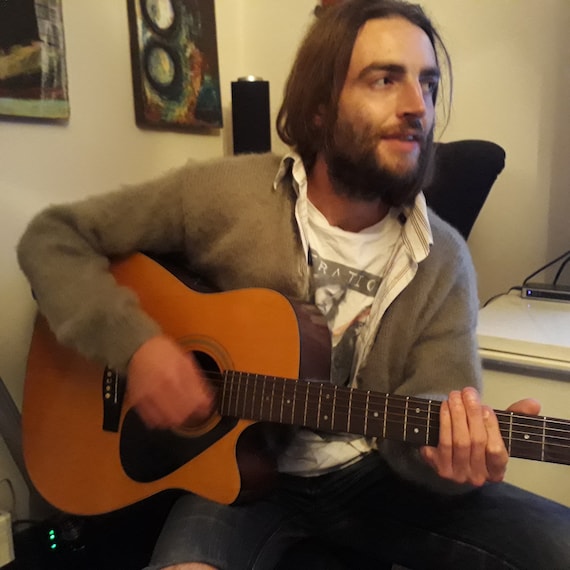 Kurt Cobain MTV Unplugged Cardigan. Mohair Grunge Green. - Etsy Israel
