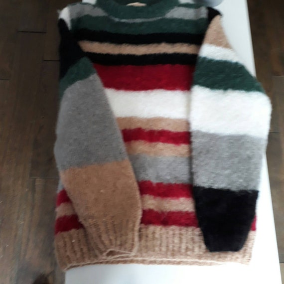 Mens punk top mohair jumper