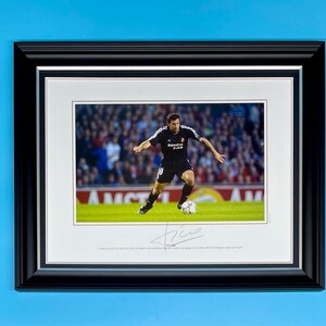 Luis Figo Signed Photo In Luxury Handmade Wooden Frame & COA Autograph Football Soccer Memorabilia Poster Real Madrid Champions League
