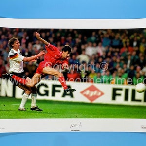 Ian Rush Signed Autograph Football Soccer Memorabilia European Championships Wales Goal Vs Germany Limited Edition Poster & AFTAL COA