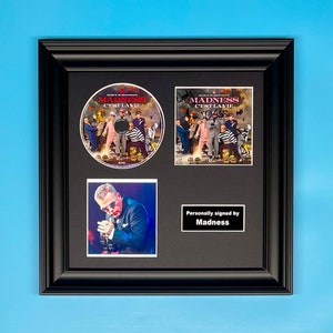 Madness Signed C’est La Vie Album Cover & CD In Luxury Handmade Wooden Frame With COA Autograph Pop Rock Music Memorabilia Poster Photo