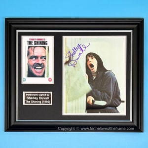 Shelley Duvall Signed Autograph Movie Memorabilia The Shining Film Photo In Luxury Handmade Wooden Frame & AFTAL Certificate Of Authenticity
