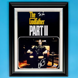 Al Pacino Signed Photo In Luxury Handmade Frame With PSA/DNA Certification & COA Autograph Movie Memorabilia Poster The Godfather Corleone